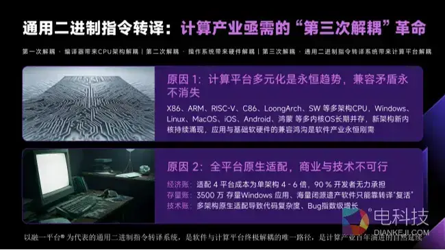 融一平台：通用二进制指令转译开启“第三次解耦”计算革命，引领计算产业走向生态融合新时代