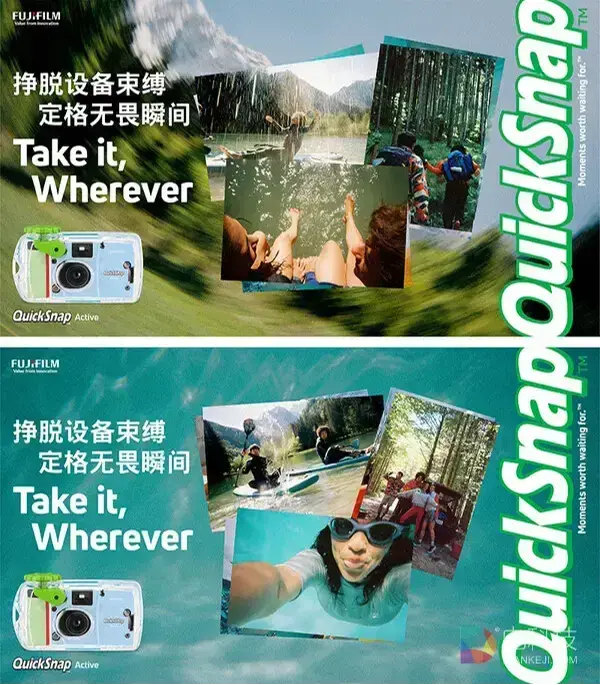 富士胶片QuickSnap™系列迎来40周年 推出运动防水款一次性胶片相机QuickSnap Active™