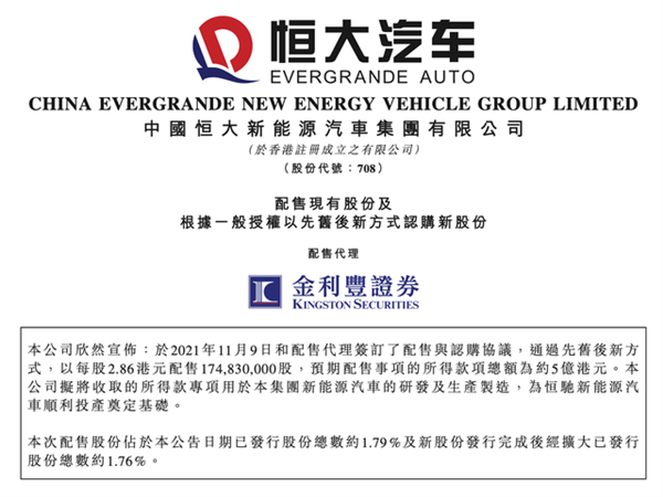  恒大仍未放弃造车梦，募资5亿港元放手一搏，贾跃亭后继有人？