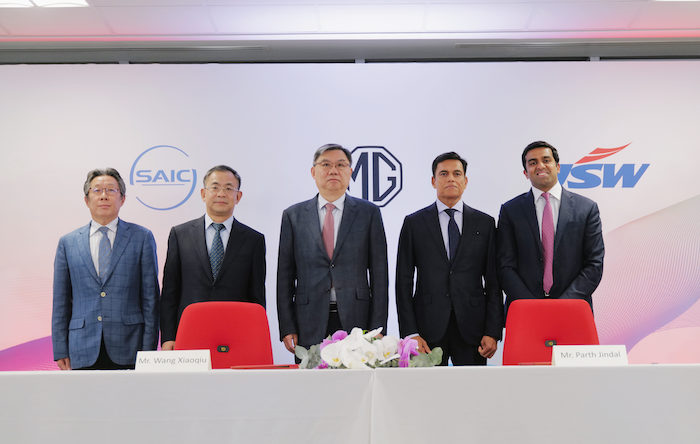  打造绿色出行生态系统  MG印度聚力可持续发展  上汽集团与印度JSW集团签署战略合作协议