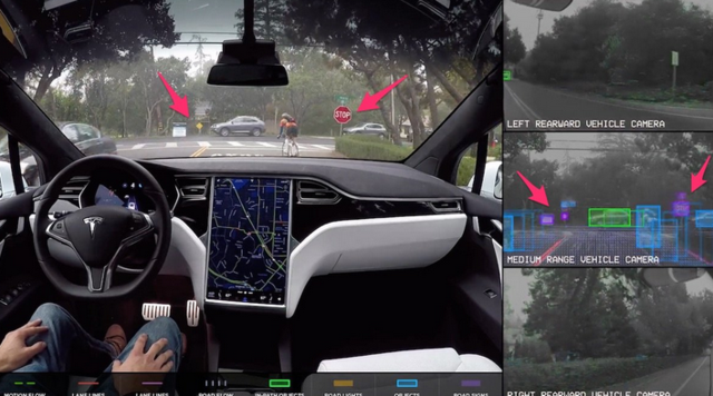特斯拉完全无人驾驶汽车要上路了 还能识别指示标