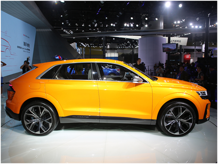 全球唯一奥迪Q8概念车降临广州车展 混动系统实现八缸性能、四缸油耗