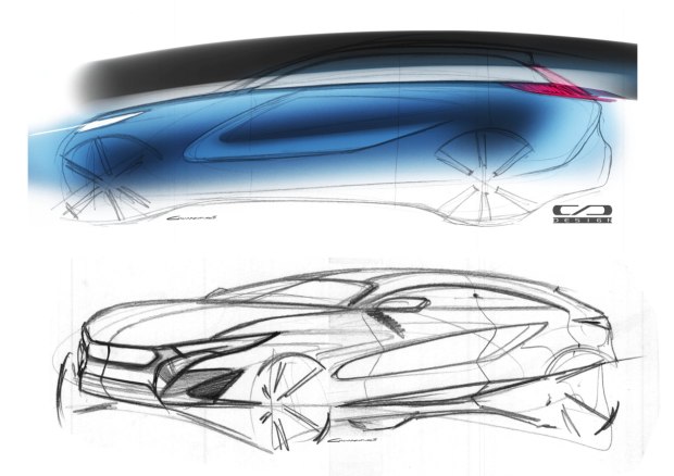 长安欧尚全新SUV草图曝光 或为7座轿跑SUV