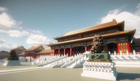 国内《我的世界》大神团队重现故宫全貌