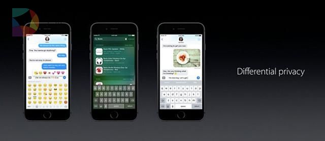 （差分隐私暂时只用在iOS 10的输入法、搜索和笔记中）