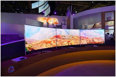 曲面电视“霸屏”五一，集聚效应威力暴增有望收割市场红利