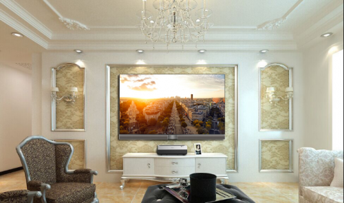 欧式客厅怎样变豪宅？一台激光电视就能解决问题