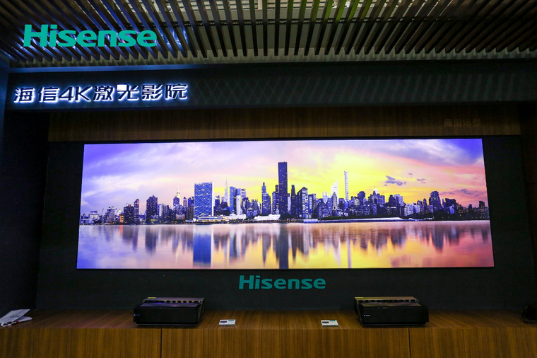 海信激光电视全阵容亮相AWE，观众惊呼过瘾！