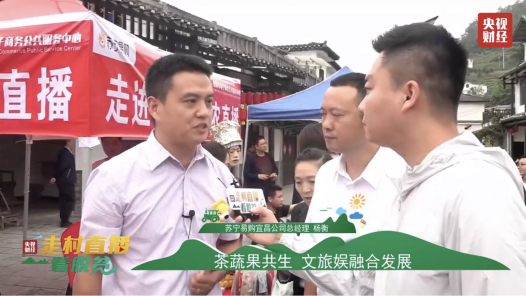  央视直播走进恩施洞下槽村 点赞苏宁易购直播带货、拼购助销