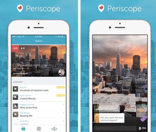 Twitter推出流媒体广播服务Periscope