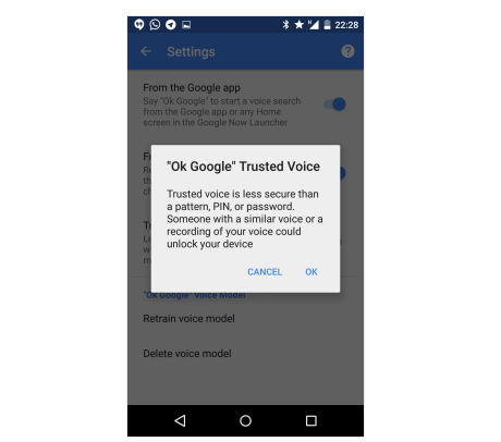 部分Android用户已开始用上声音解锁功能