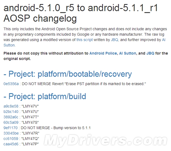 Android 5.1.1更新日志：说好的救星呢？