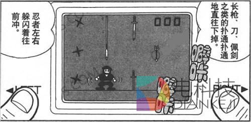 漫画里的忍者游戏是藤子(微博)&middot;F&middot;不二雄的脑洞，Game & Watch 并没有出过这个游戏。