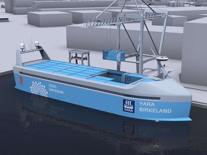  全球首艘无人驾驶船舶明年下水 造价2500万美元