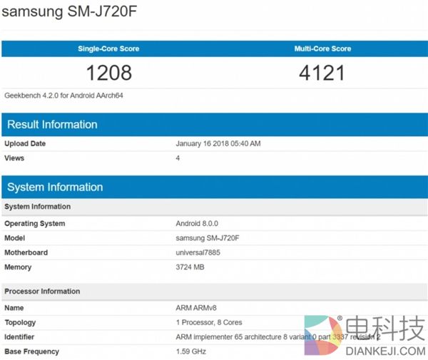 三星J8手机亮相：搭载自家八核处理器 性能强过魅蓝S6