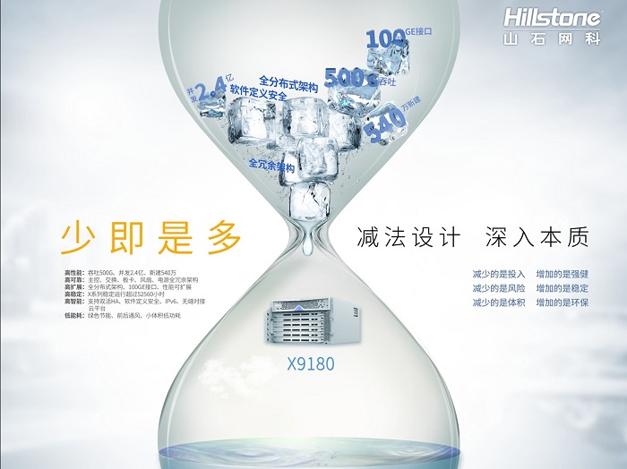 极简之美|山石网科重磅发布新一代数据中心安全防护平台X9180