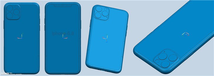  iPhone 11 CAD渲染图曝光：矩形相机+刘海设计