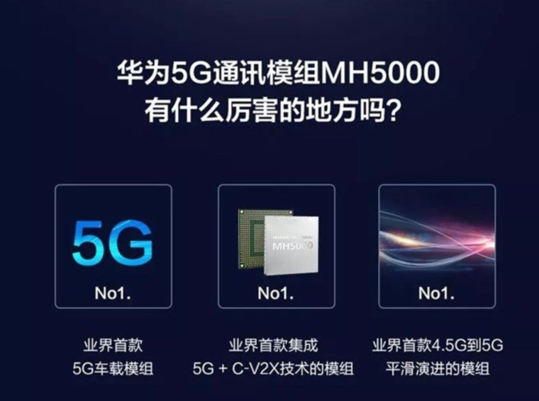 华为5G通讯模组MH5000来了，系业界首款5G车载模组