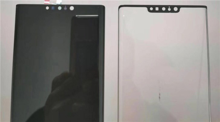 华为Mate 30 Pro屏幕面板曝光：刘海更小，两侧曲率更夸张