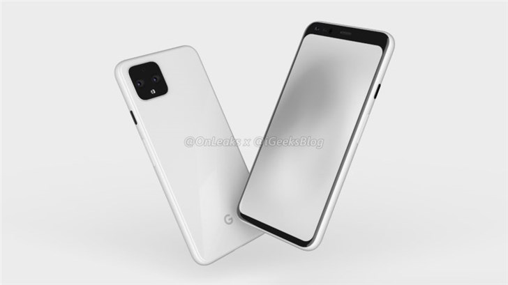  谷歌Pixel 4渲染图曝光：或支持Face ID面部识别