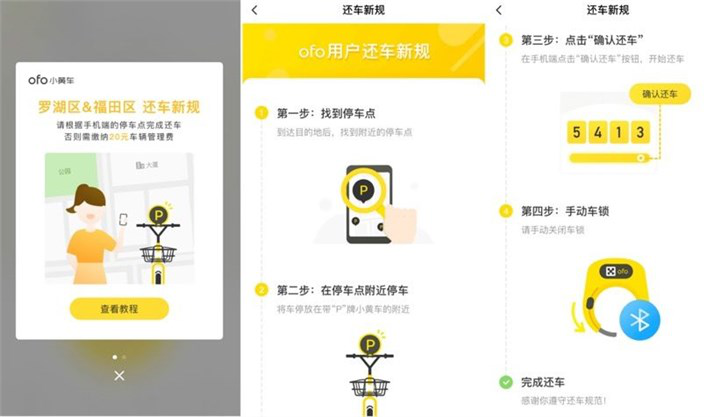  ofo悄然回归，改为“有桩模式”，违规需交20元管理费