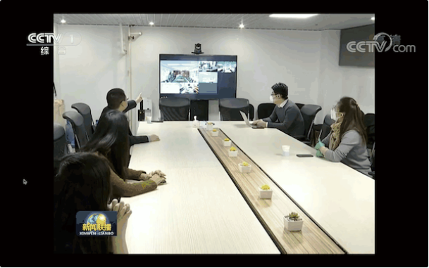 央视《新闻联播》报道了百度的智能外呼平台助力社区疫情防控