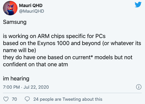 追着苹果走？据传三星也要用ARM来搞电脑芯片了