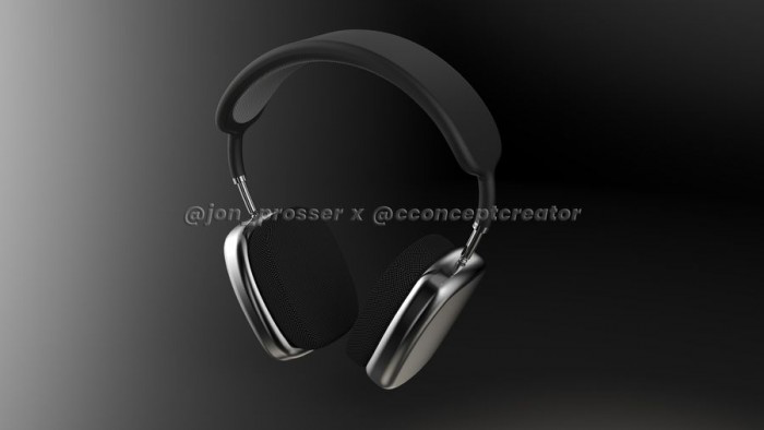 AirPods Studio渲染图曝光，金属外壳，佩戴不分左右