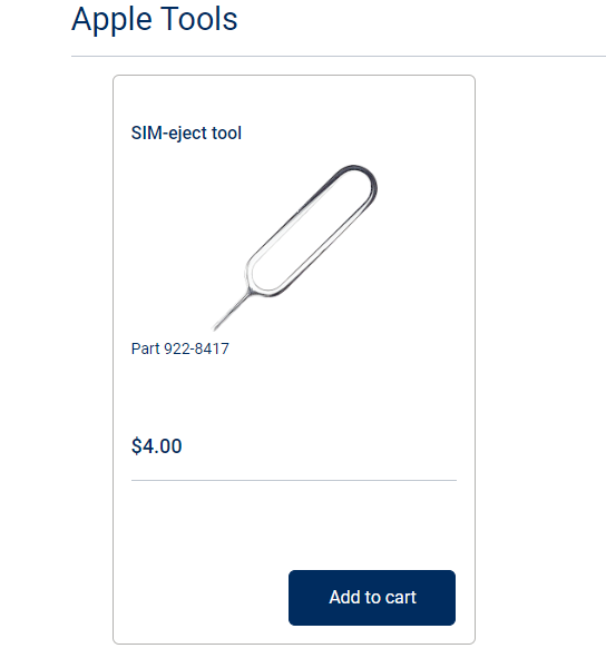  苹果开通个人维修服务：取卡针售价26元，维修指南堪比天书