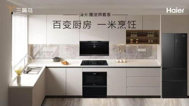  小厨房如何升级？海尔厨电：1米装4件套