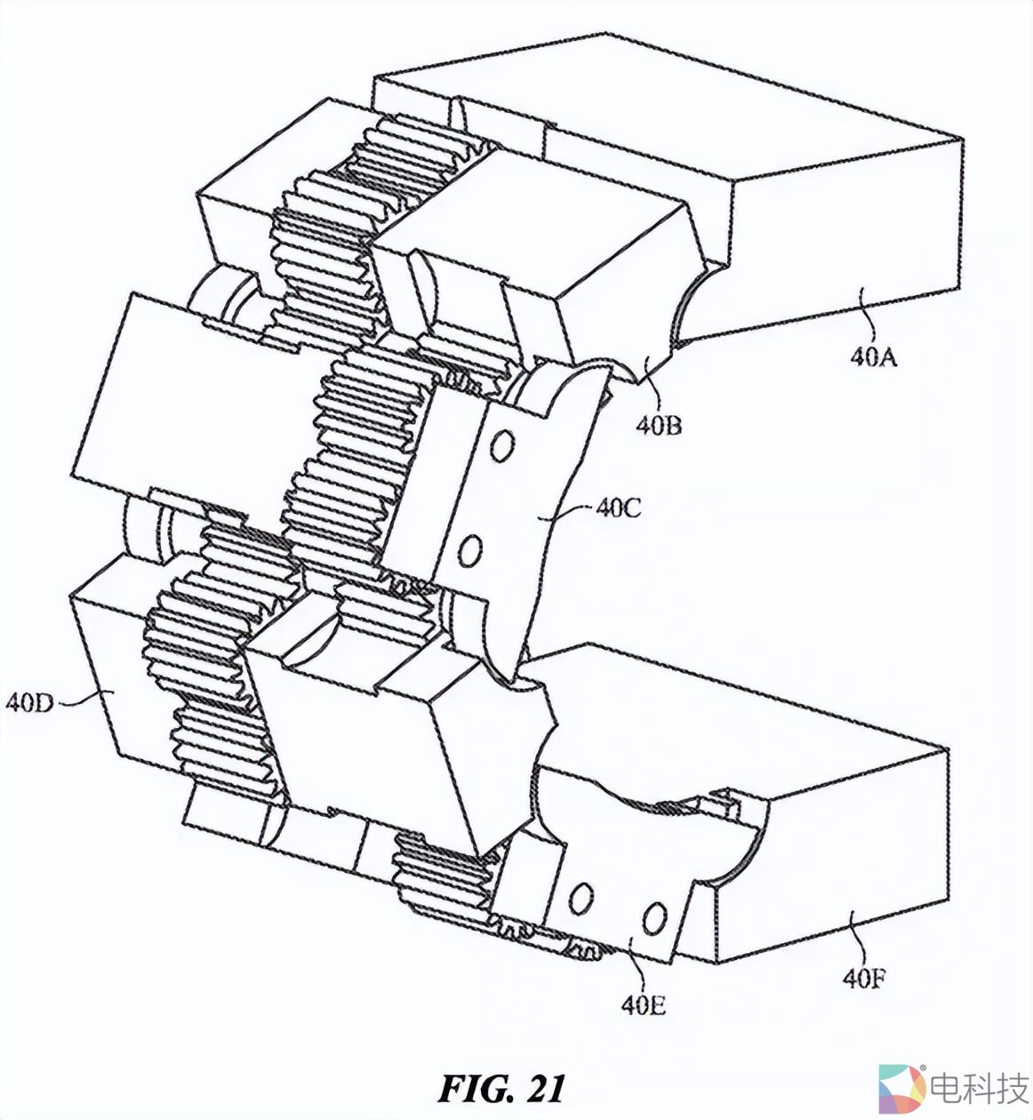 苹果折叠手机铰链