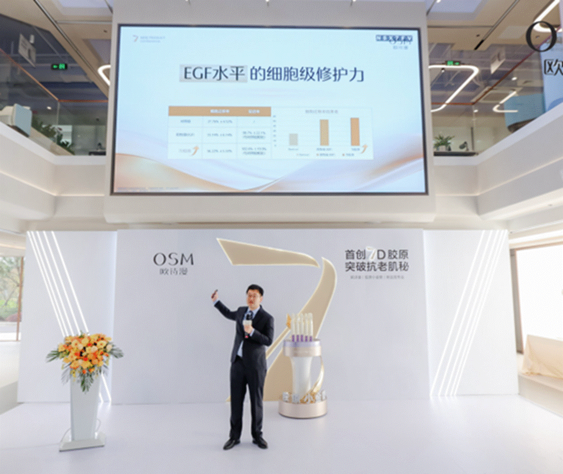 欧诗漫抗老科技的“珍珠反应方程式”