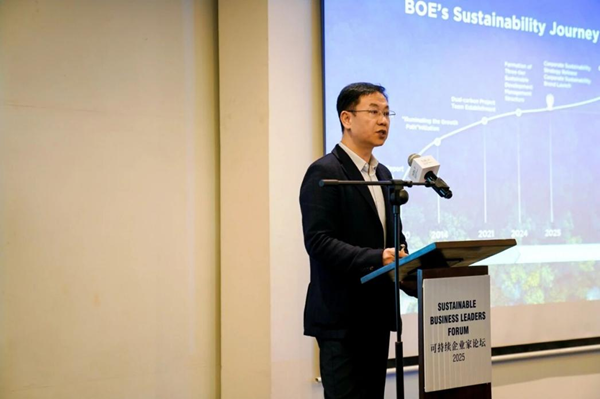 BOE（京东方）亮相联合国可持续企业家论坛 共推全球“可持续品牌标准”建设