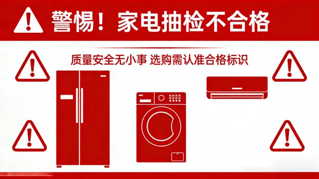 家电抽检近百个品牌，创维欧派等不合格