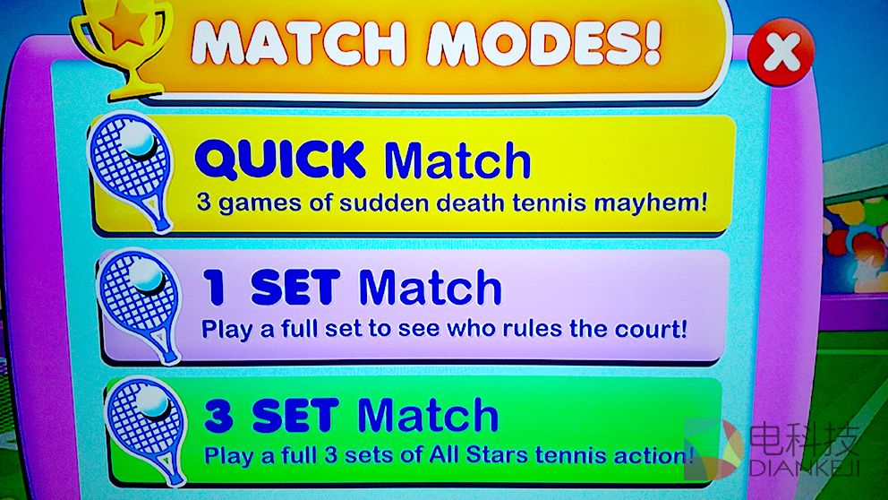 《全明星网球》TV版游戏首测