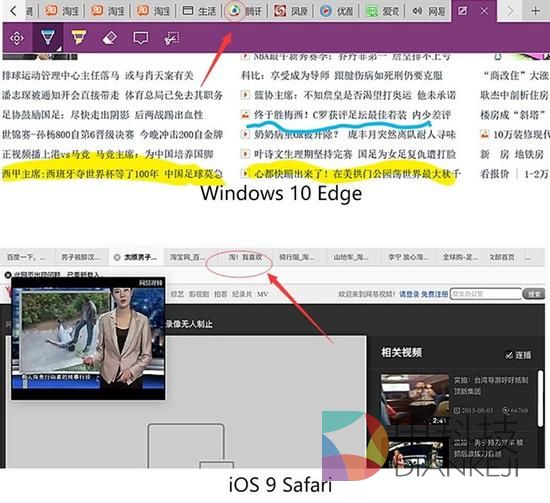 平板系统, iOS 9,Windows