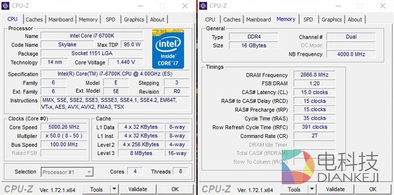 Intel, Skylake i7-6700K