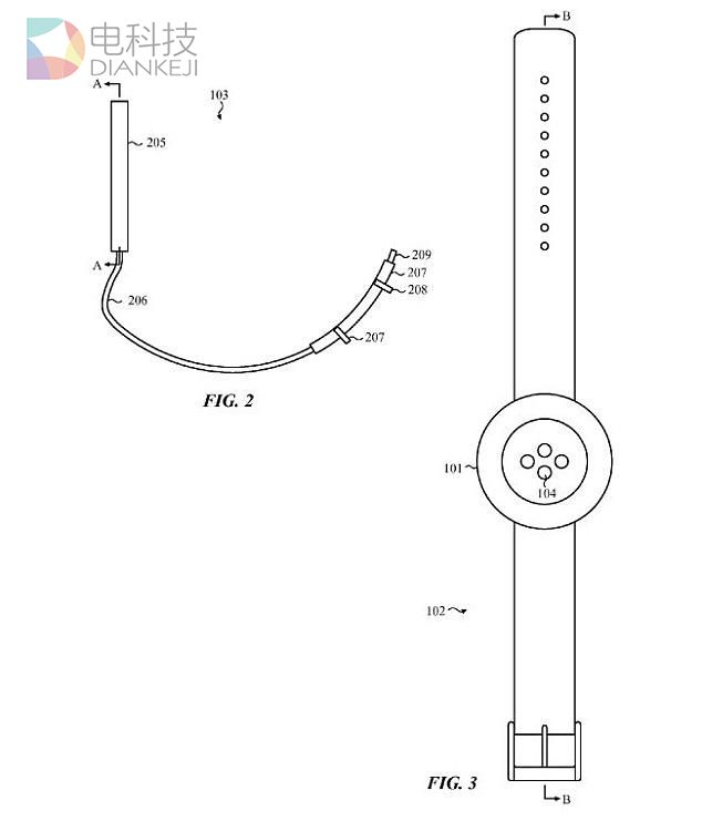 苹果逆天新专利 Apple Watch表带将成随身充电宝