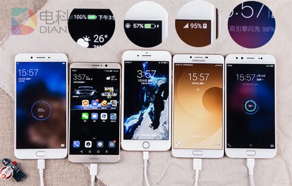 全球TOP5手机快充速度对比：最慢竟是&hellip;&hellip;
