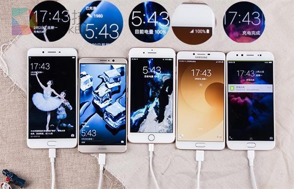 全球TOP5手机快充速度对比：最慢竟是&hellip;&hellip;