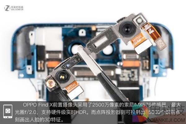 OPPO Find X拆解:双轨潜望暗藏玄机