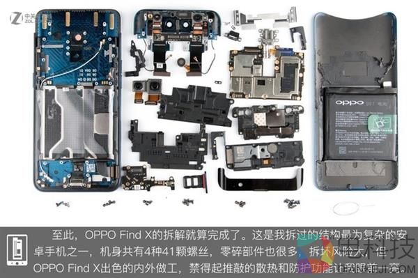 OPPO Find X拆解:双轨潜望暗藏玄机