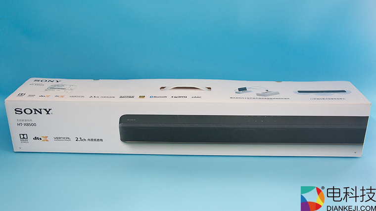  SONY HT-X8500：7.1.2声道全方位震撼享受，让你体验身临其境的感觉