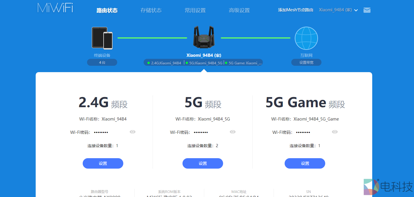 小米路由器AX9000