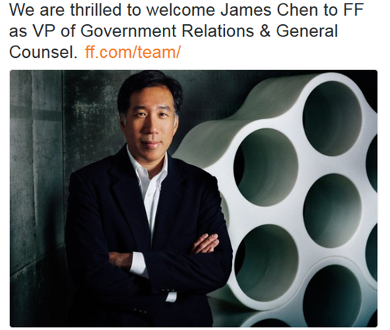 特斯拉墙角被挖：政府监管事务副总裁跳槽法拉第未来