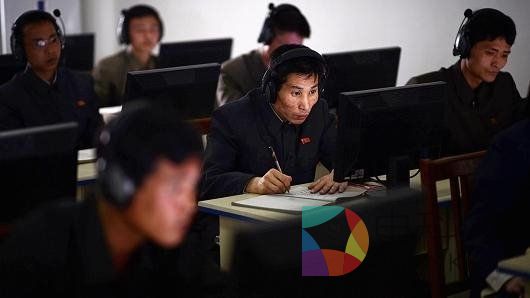 图为由黑客组成的朝鲜网络作战部队
