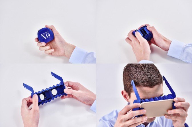 日本电通等3社共推新款折叠版VR谷歌眼镜