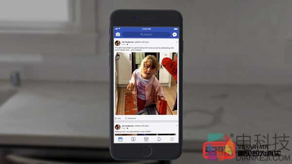 Facebook正式推出3D照片功能