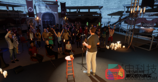 VR技术走进现场脱口秀节目