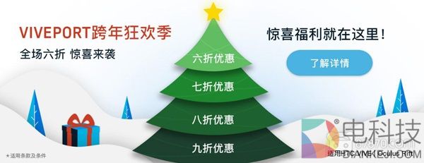 VIVEPORT跨年狂欢季，全场六折 惊喜来袭！